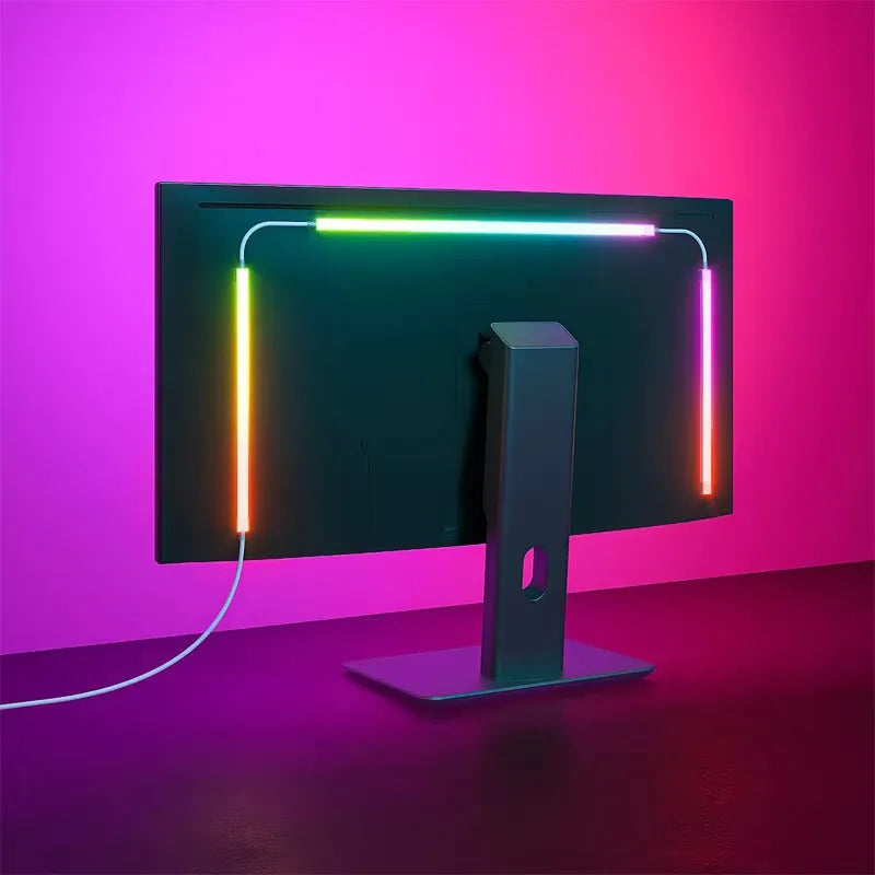 PC Backlight 24 27 32 34 Inch Monitor Screen LED Backlight Music Sync LED Strip Lights Game Room Computer Atmosphere Lights