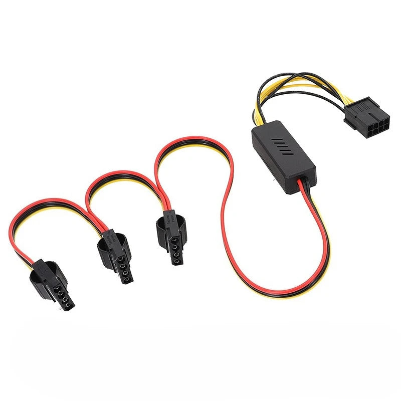 Graphics Card Hard Drive Cable GPU PCIE 8Pin Female To 1 2 3 4 SATA Hard Drive 18awg Power Supply Cable 12V To IDE Molex Cables