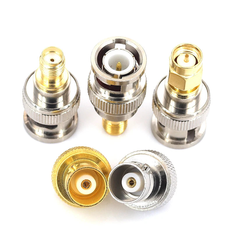SMA Male Female to BNC Male Female Adapter SMA to BNC Connector for Wireless LAN Device, Coaxial Cable, Radio Antenna Adapt