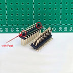 100pcs 1.27mm SMT wt Guide Post Dual SMD Pin Header Gold-plated 2*4/5/6/7/8/9/10/20/25Pin PH4.3 PCB Male Female Socket