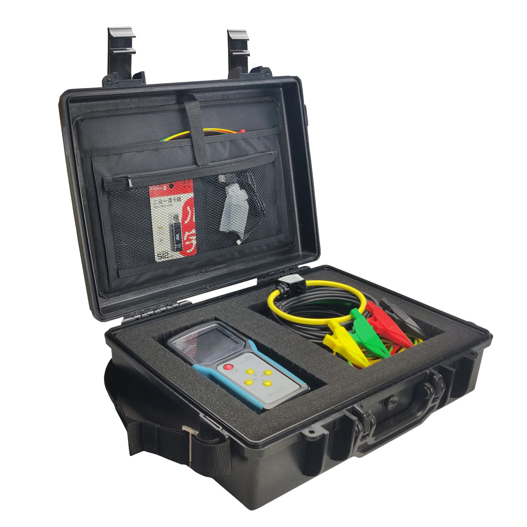 Portable MEATROL ME435 Three Phase Power Data Logger Rogowski Coil Digital Energy Watt Meter Industrial Power Analyzer