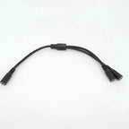 10A 18awg 19V 24V 12V 2 Way DC 1 Male to 2 Male Female Splitter Connector Power Supply Adapter Extension Cable 5.5x2.1mm Plug M