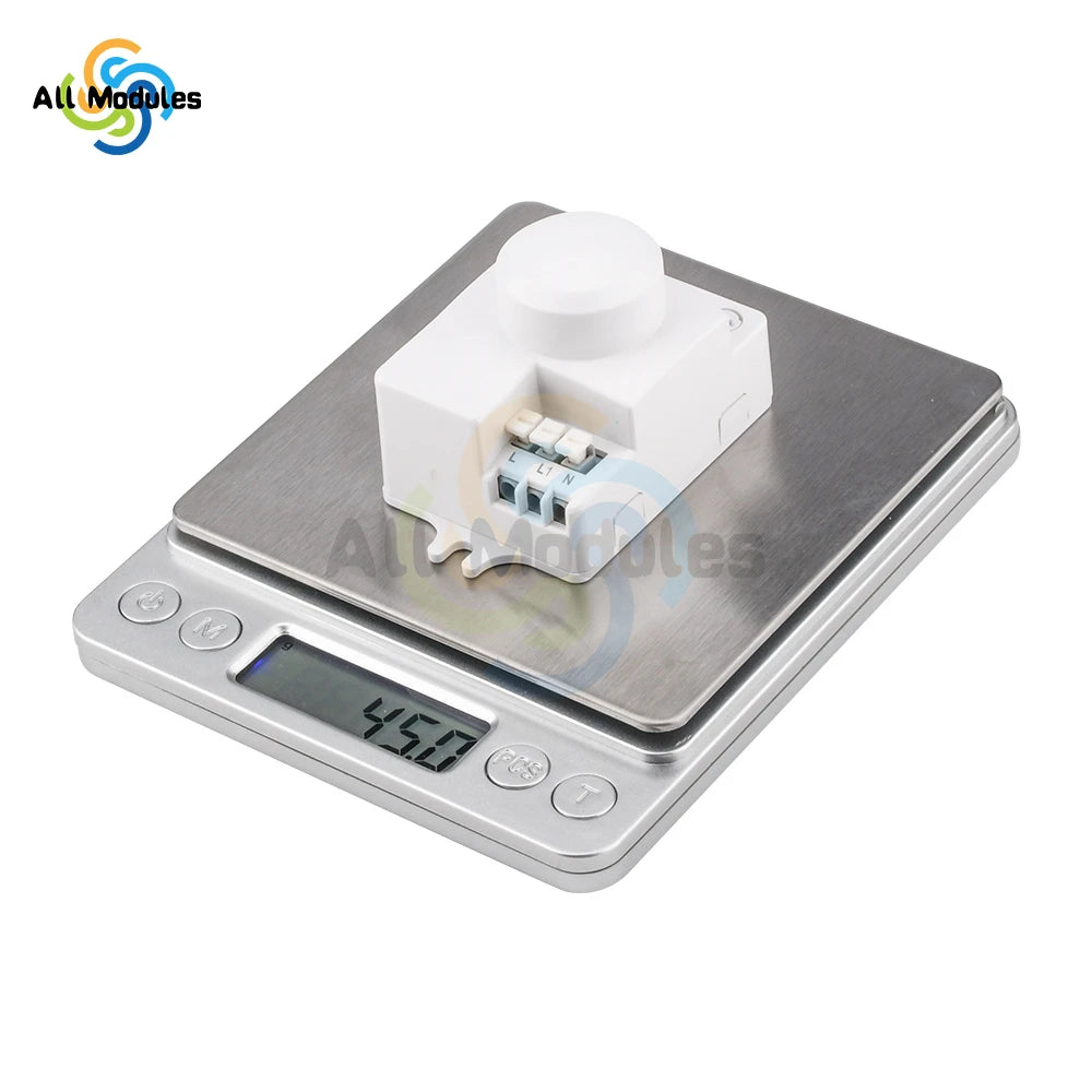 AC 220V 5.8GHz Microwave Radar Sensor Switch Human Body Motion Induction Sensor for LED Light Sensors Switches