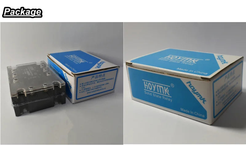 Three Phase Solid State Relay  DC Control AC 380V 3f SSR 40DA 10DA 25DA 80DA 100DA Module 3-32VDC Input 24-480VAC Load