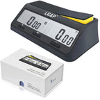 LEAP PQ9917 Chess Clock Digital Chess Timer for Board Game and Chess Timer with Bonus & Delay Count Down up Alarm Black/Orange