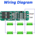 3S 20A BMS 18650 Li-ion Lithium Battery Charger Module BMS Protection Board PCB 11.1V 12V 12.6V Module Over-Discharge