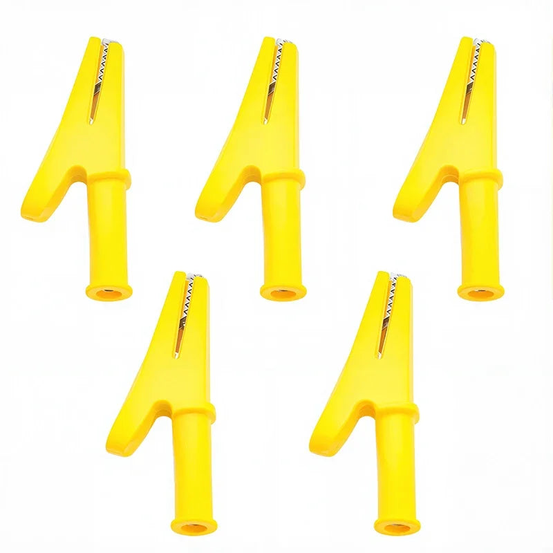 5Pcs 30A Alligator Clip Battery Test Clip Multimeter Pen Cable Probes Crocodile Clamps with 4mm Jack