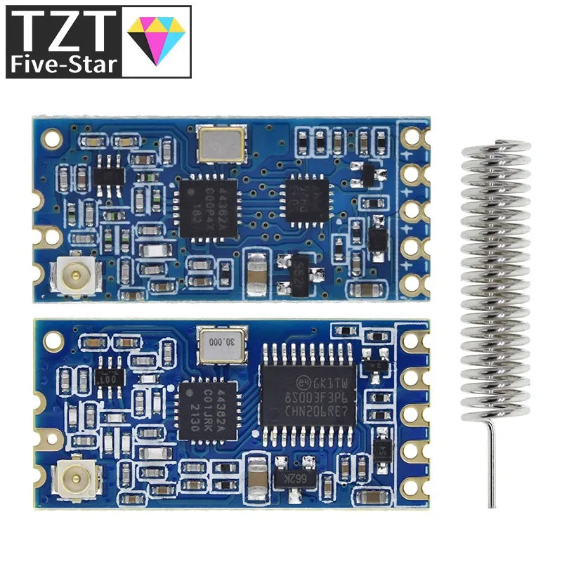 TZT 1/3PCS 433Mhz HC-12 SI4463/4438 Wireless Serial Port Module 1000m Replace Bluetooth NEW