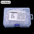 60Values 1W 2W 3W 5W 5% Carbon film resistors kit dip 0.1R 100R 200R 300R 1K 2K 3K Resistor  3W 5W 0.1R-3K