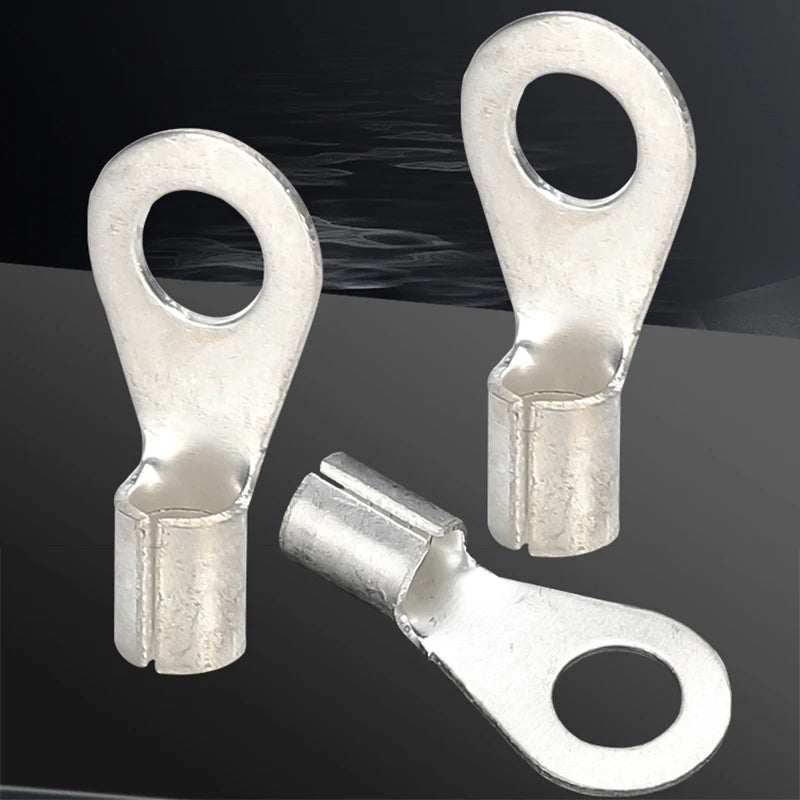 Circular Terminal Block OT1/1.5/2.5/4/6-4/5/6/8mm Cable Lug Spade Bare Copper Wire Connector Wires Non Insulated Crimp Terminal