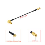 1Pcs MMCX Male Plug to MMCX Female Jack Connector RF1.37 Cable Pigtail RF Coaxial Cable Extension Cord Jumper 5CM-15M