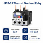 JR28 Series Thermal Overload Relay 25A 36A  Adjustable Current Motor Protection Electrical Overload Protector for AC Contactor