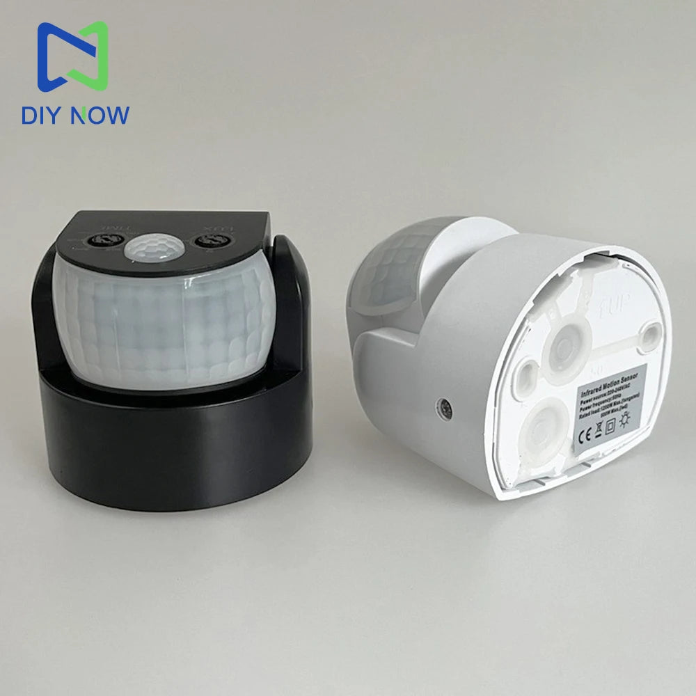 Automatic PIR Infrared Motion Sensor AC 220V-240V Detector Double Probe Induction Movement Light Switch Outdoor IP65 180 Degree