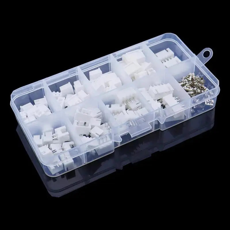 230PCS XH2.54 2/3/4/5p Housing+Straight Pin+Terminal 2.54mm Male And Female Housing Kit Pin Connector Terminal Connector Kit