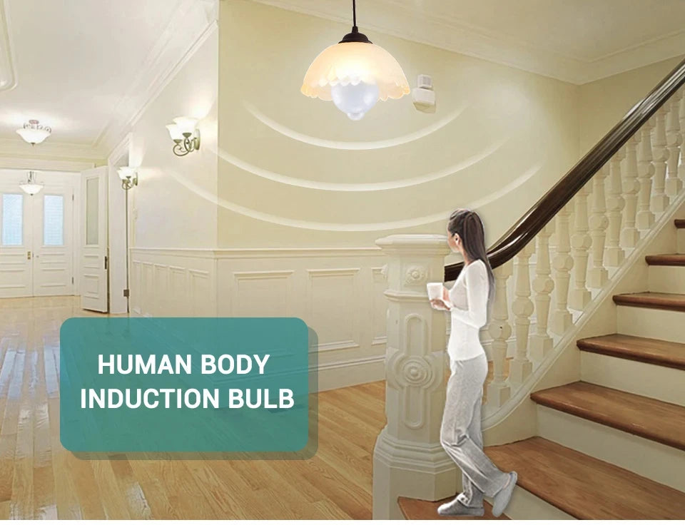 PIR Motion Sensor LED Light Bulb 220V 110V 12W 18W Smart Bulb Motion Activated ON/OFF Home Lights Lamp with Motion Sensor