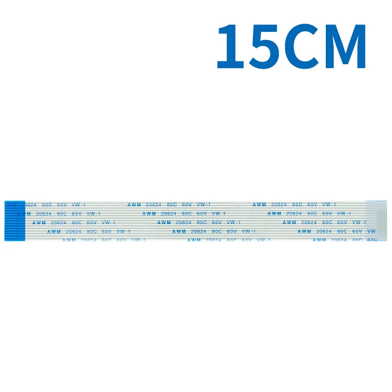 Flexcable for Raspberry Pi Model B+ 2M 1M 50CM 30CM 15CM 15 Pins Ribbon Flex Cable 15CM-200CM FFC 1.0mm AWM 20624 80C 60V VW-1