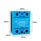 ENMG Single Phase Solid State Relay 12-24VDC Control AC Small SSR Non-Contact Contactor SO9496 Flame Retardant Optical Isolation