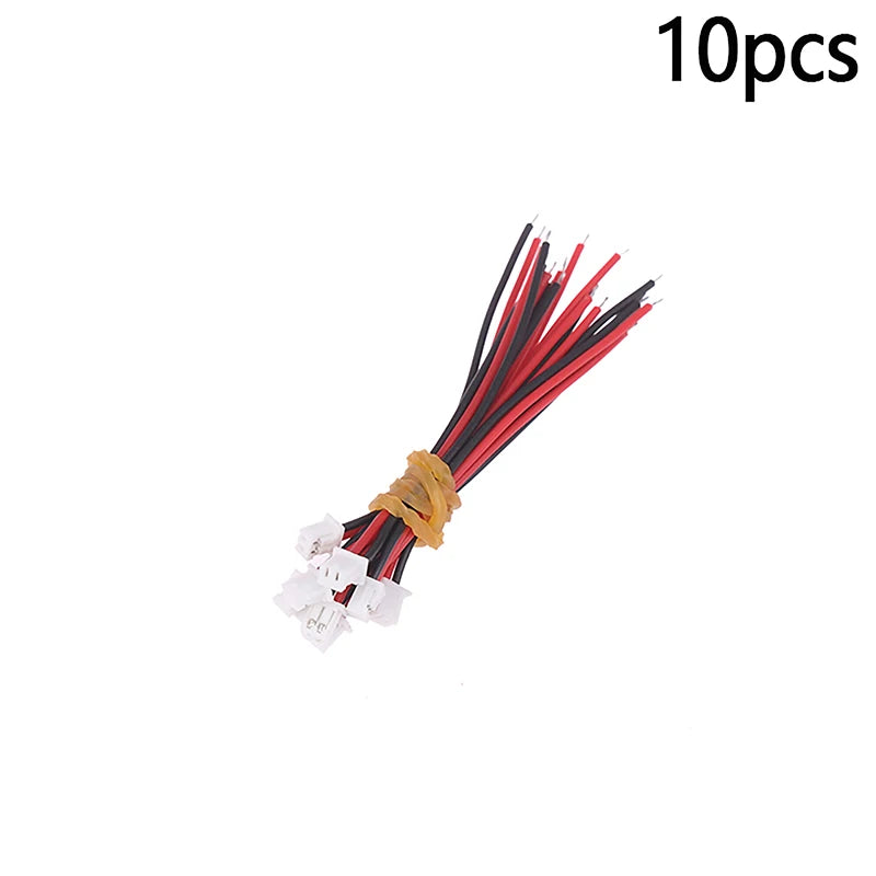 NEW 10Pcs Small Mini JST 1.0/1.25/1.5/2.0/2.54/3.96mm PH 2.0mm XH 2.54mm 2 Pin Male Female Plug Jack Connector Cable Wire