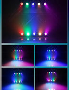 8PCS 60LED Par Light RGB Stage Light DMX512 Sound-Activated DJ Disco Light Wedding Festival Bar Atmosphere Light Audience Light