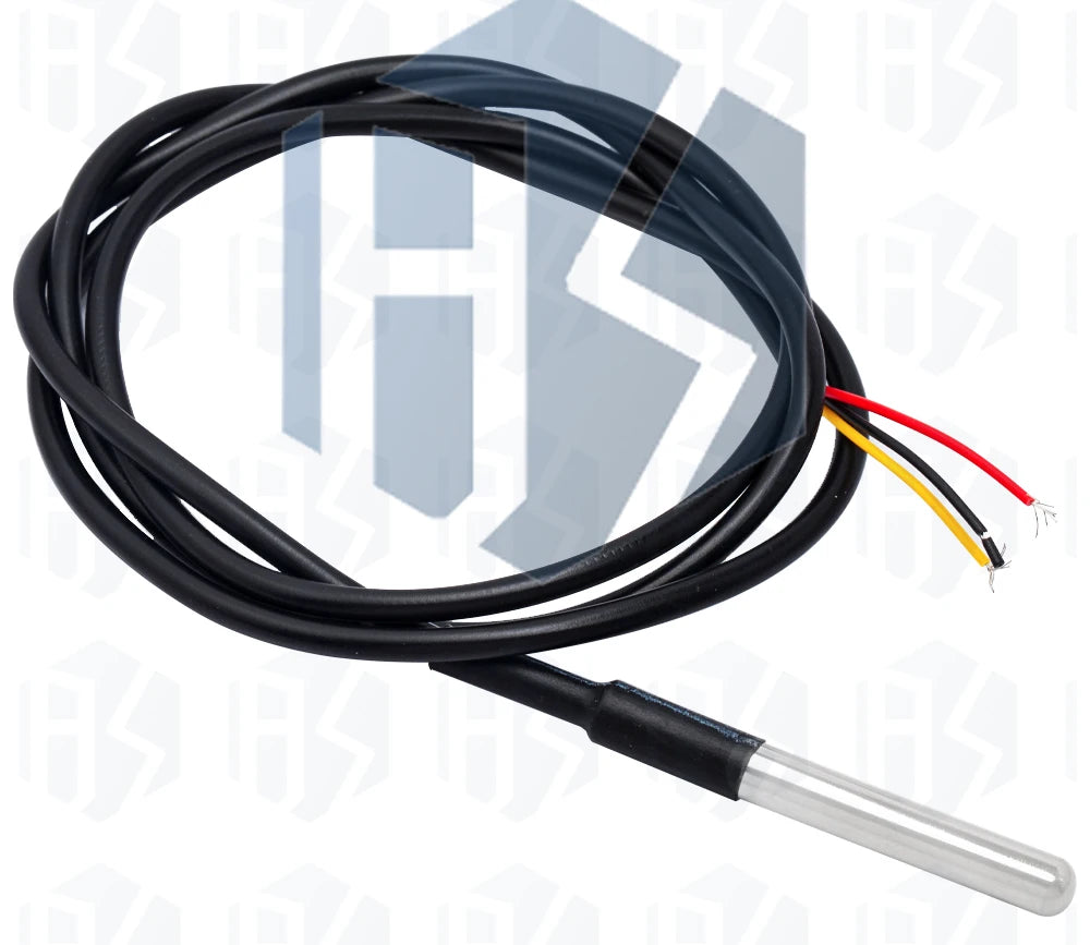 Waterproof DS18B20 Temperature Sensor Module Kit  100CM Digital Sensor Cable Stainless Steel Probe Terminal Adapter For Arduino