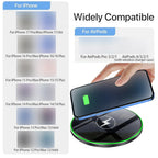 30W Wireless Charger for IPhone17 16 15 14 13 12 X XR XS Max 8 for Samsung S24 S23 S22 S10 S20 Note10 20 Xiaomi Huawei Phone