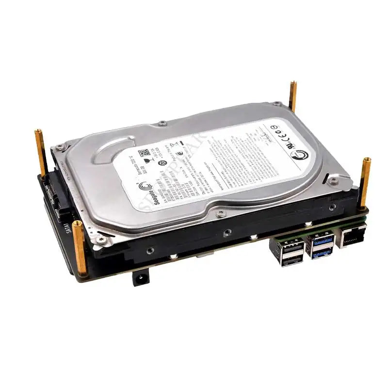 X1008 Raspberry Pi 5 PCIe to 2.5" 3.5" SATA HDD/SSD Dual Double-SATA (NOT BOOT From SATA/SSD