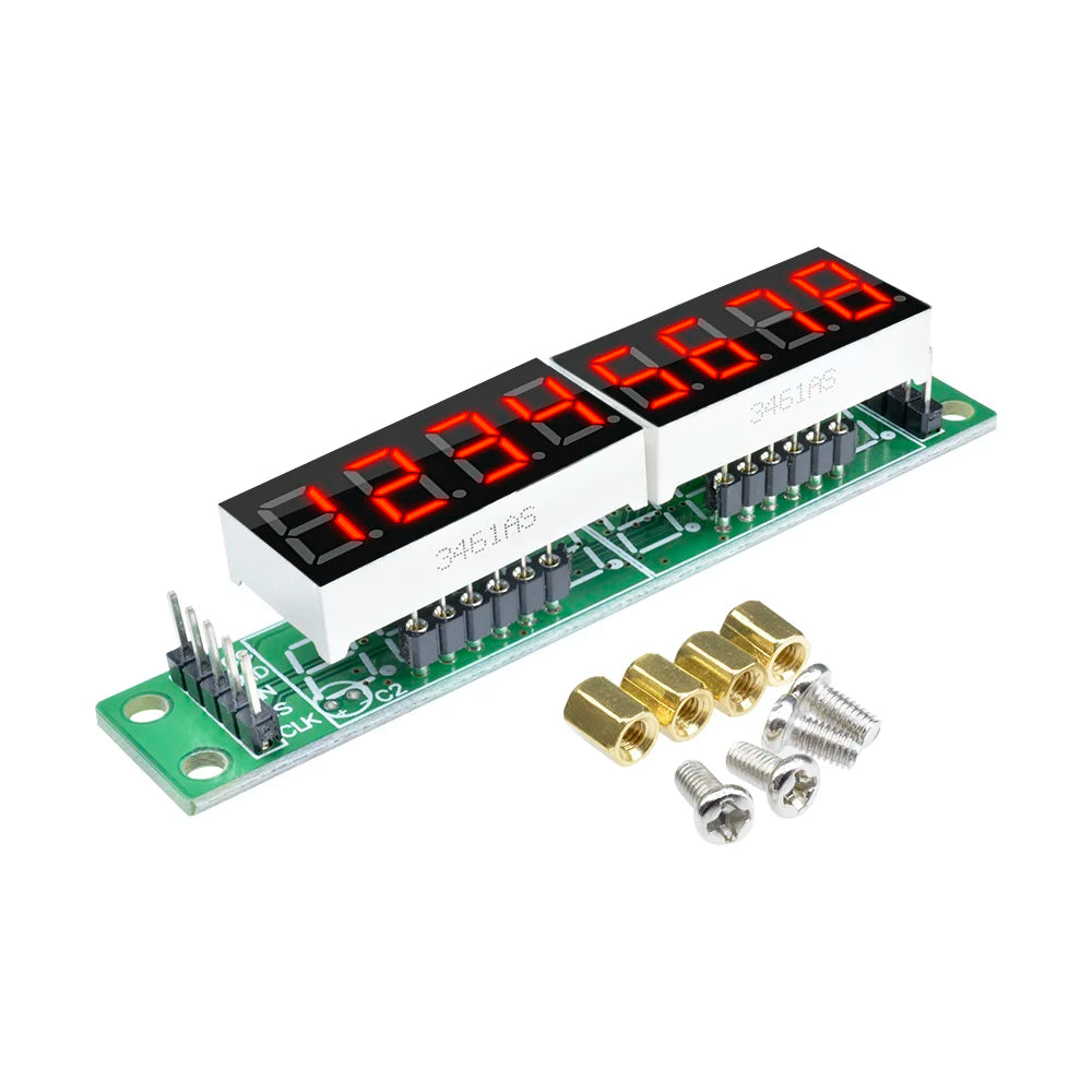 8 Digit Bit MAX7219 Digital Tube Display Module Board 7 Segment Digital LED Display 5V/3.3V Controller for Arduino 51/AVR/STM32