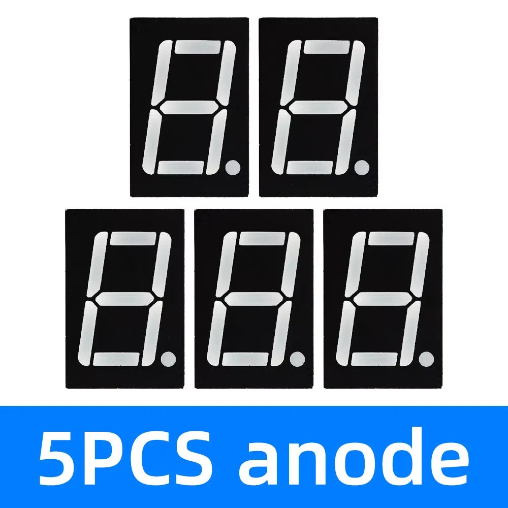 0.56 inch 1bit Common Cathode Digital Tube Red LED Digit Display 7 Segment 0.5inch 0.5 0.56 inch 0.56'' 0.56in