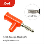 Connection 4MM Banana Plug Stackable Pure Copper Screw Type Audio Multimeter Pen Plug Connector 5/20PCS