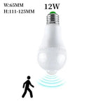 Motion Sensor Light 220V 110V E27 10W 12W 15W 18W 20W LED Lamp Auto Smart Infrared Bulb Energy Saving Lamp For Home Porch