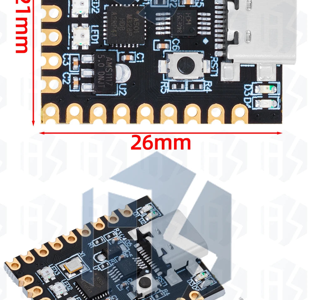 1~10PCS Super Mini Nano V3 Atmega328P Microcontroller Core Board Soldering Development Board Improved Version Module EGBO