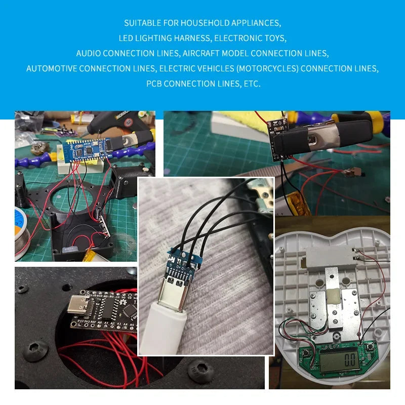 120pcs Tin-Plated Breadboard,PCB Solder Cable,26AWG 7.8cm Fly jumper Cable,1007-26AWG Tin Conductor Wires Connector Wire Diy