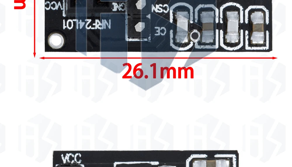 8Pin NRF24L01 Socket-Type Adapter Board 1PCS - Wireless Transceiver Module Carrier | For 51 MCU Projects