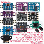 1-10Pcs VL53L0X V2 VL53L1X VL53L3CX VL53L4CD VL6180X  VL53L8CX VL53L7CX Time-of-Flight ToF Laser Ranging Sensor Module IIC