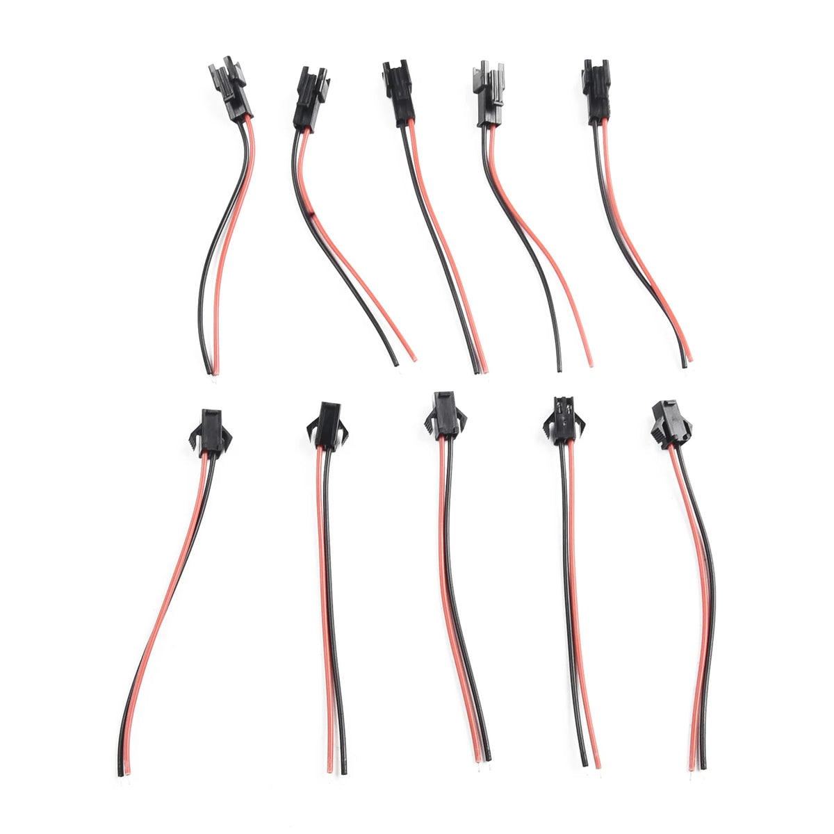 2.54mm SM 2-Pin 2P Connector Plug Male / Female Head Wires Cables DC Wire Connector Micro Male Female  Plug Connectors