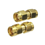 1pcs ConnSMA RP-SMA Adapter Set SMA Male/Female to RP-SMA Male/Female RF Coaxial Connector Brass 50 Ohm for WiFi Router