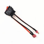 30A 32A 50A 12V 24V Battery Main Switch Large Current On-off with XT60/T Plug 14AWG Wire for RC Tug/Bait Boat 550 775 Motor