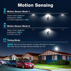 Solar Street Lights Outdoor Waterproof 50000LM Wide Angle Solar Light Parking Light with Motion Sensor for Security Street Light