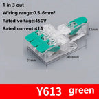 Quick Wiring Terminal Push-in Wire Connector Splitter Mini Universal High power Butt Terminal Block Led Light 1 in Multiple Out