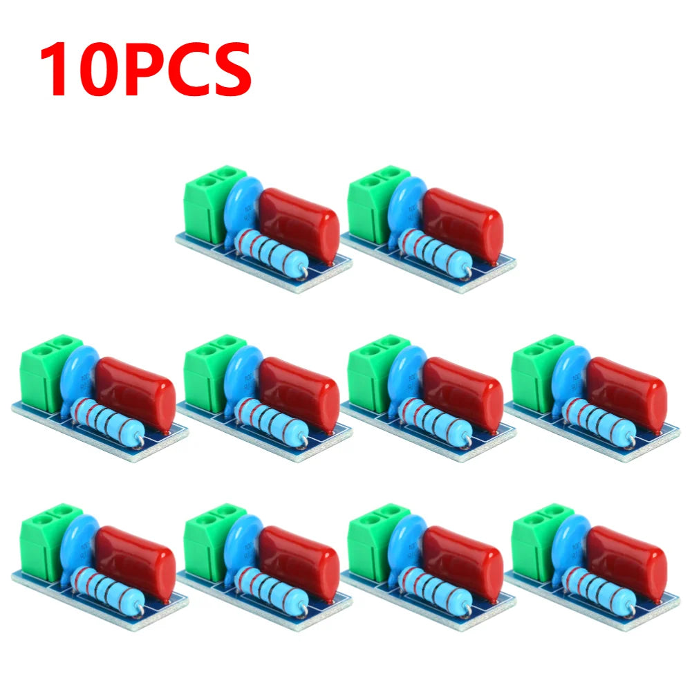 50/20/1PCS RC Absorption Circuit Module Anti-Interference Snubber Circuit Board With varistor For AC/DC 5V-400V Inductive Load
