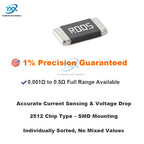 10PCS 2512 Alloy Resistor 0.001Ω~0.5Ω 1% 2W 3W Precision Low Ohm Resistencia for DIY Electronics Power Sensing SMD Chip Type
