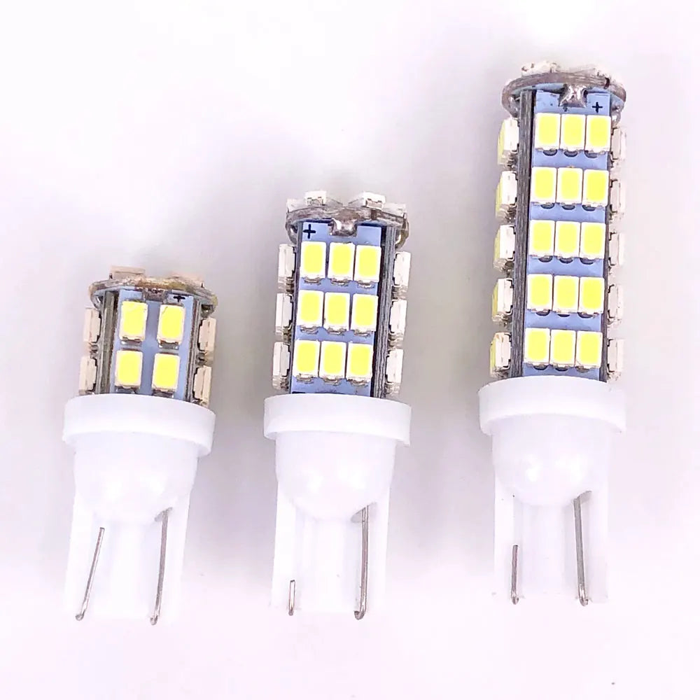 100PCS T10 1206 3020 68 42 20 SMD 194 168 W5W 12V 24V Car LED Light Bulbs 20 42 68LED Auto Bulbs White Clearance Interior Light