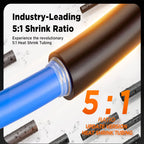 Φ4mm-Φ32mm Heat Shrink Tubing 5:1 Ratio Dual Wall Adhesive Lined Shrinkable Wire Wrap Tube Waterproof Industrial Marine Grade