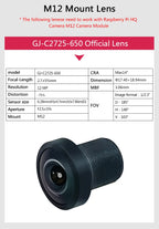 New Original Raspberry Pi High Quality HQ M12 Camera Module 12.3MP IMX477 Sensor, Support for M12-Mount Lens
