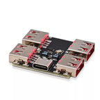 1~50Pcs XL334P4 Type C USB 2.0 4 Port Hub Expansion Module 1 To 4 USB Splitter Mini PCB Board High Speed USB Expansion Hub