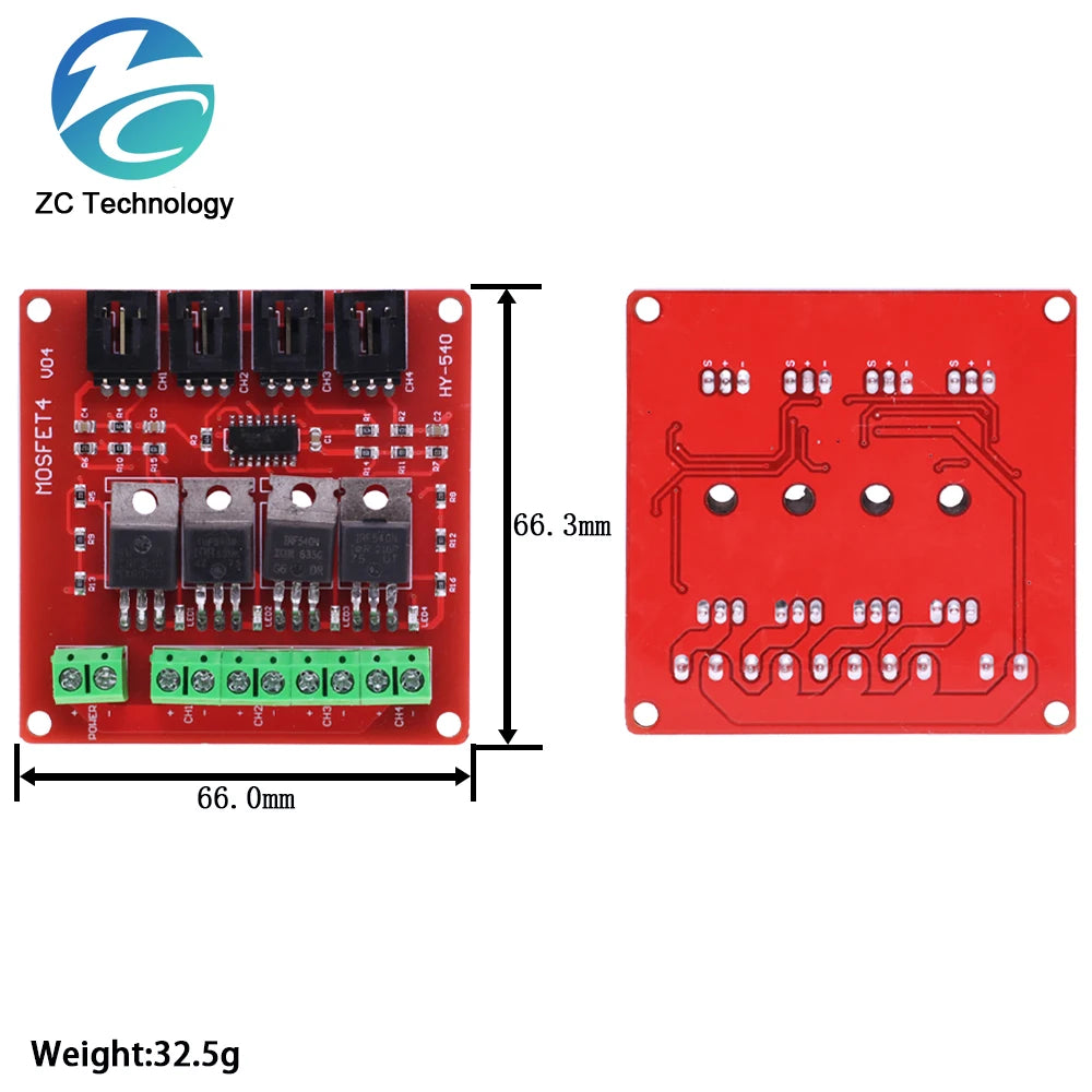 1 / 4 Channel one Four Route MOSFET Button IRF540 V4.0+ MOSFET Switch Module for Arduino Isolated power module