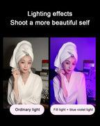 Colorful LED Night Lamps RGB Atmosphere Fill Light Rechargeable Bedroom Photography Lighting Room Decor Luz De Preenchimento New