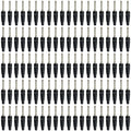 20/100Pcs 4mm Banana Plug Connectors Black And Red High Current Insulated Shrouded Stackable Connector Screw Connection