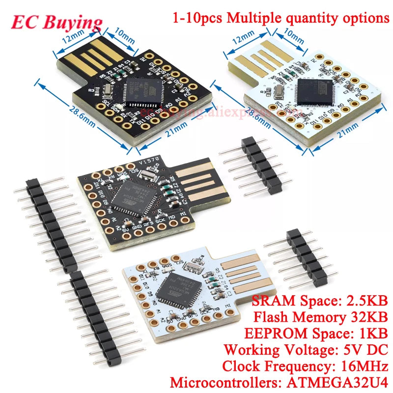 USB ATMEGA32U4 Microcontroller Mini Development Board Single Chip PRO MICRO Module 16MHZ DC 5V Keyboard BadUSB For Arduino R3