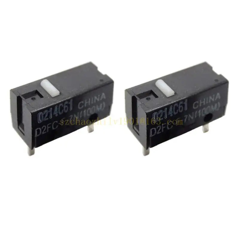 Original Mice Micro Switches D2FC-F-7N(100M) 3Pin WhiteDots 100Millions Clicks,3Pin WhiteDots Touch Switches Micro Hot 100Millio